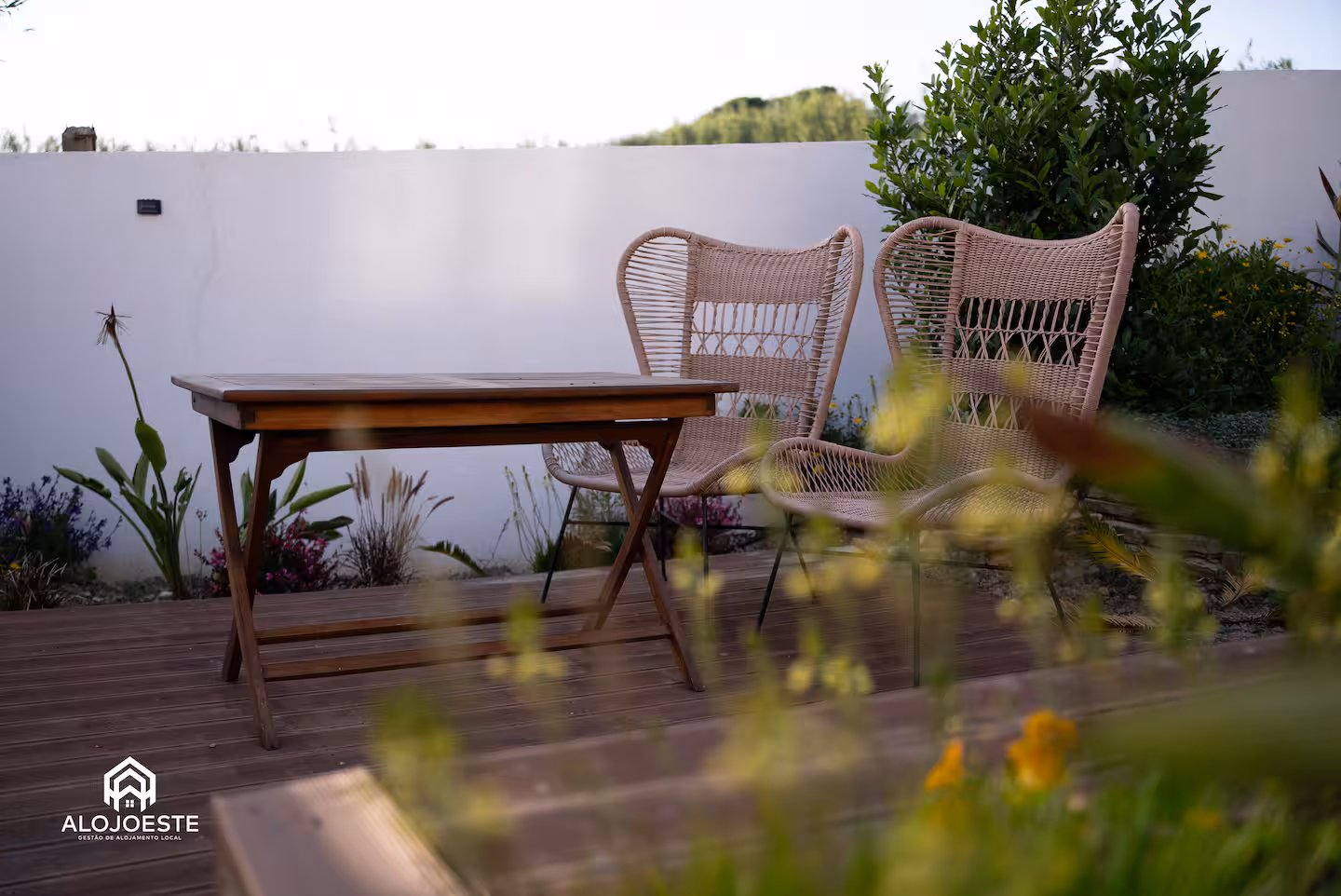 The apartment's own garden